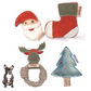 Set of any two xmas toys (Santa, Reindeer, Xmas Tree, sock)