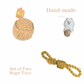 Jute Rope Toys | Natural | Chew-Friendly | Set of Two