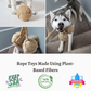 Organic Jute Rope Toys - 2 in a box