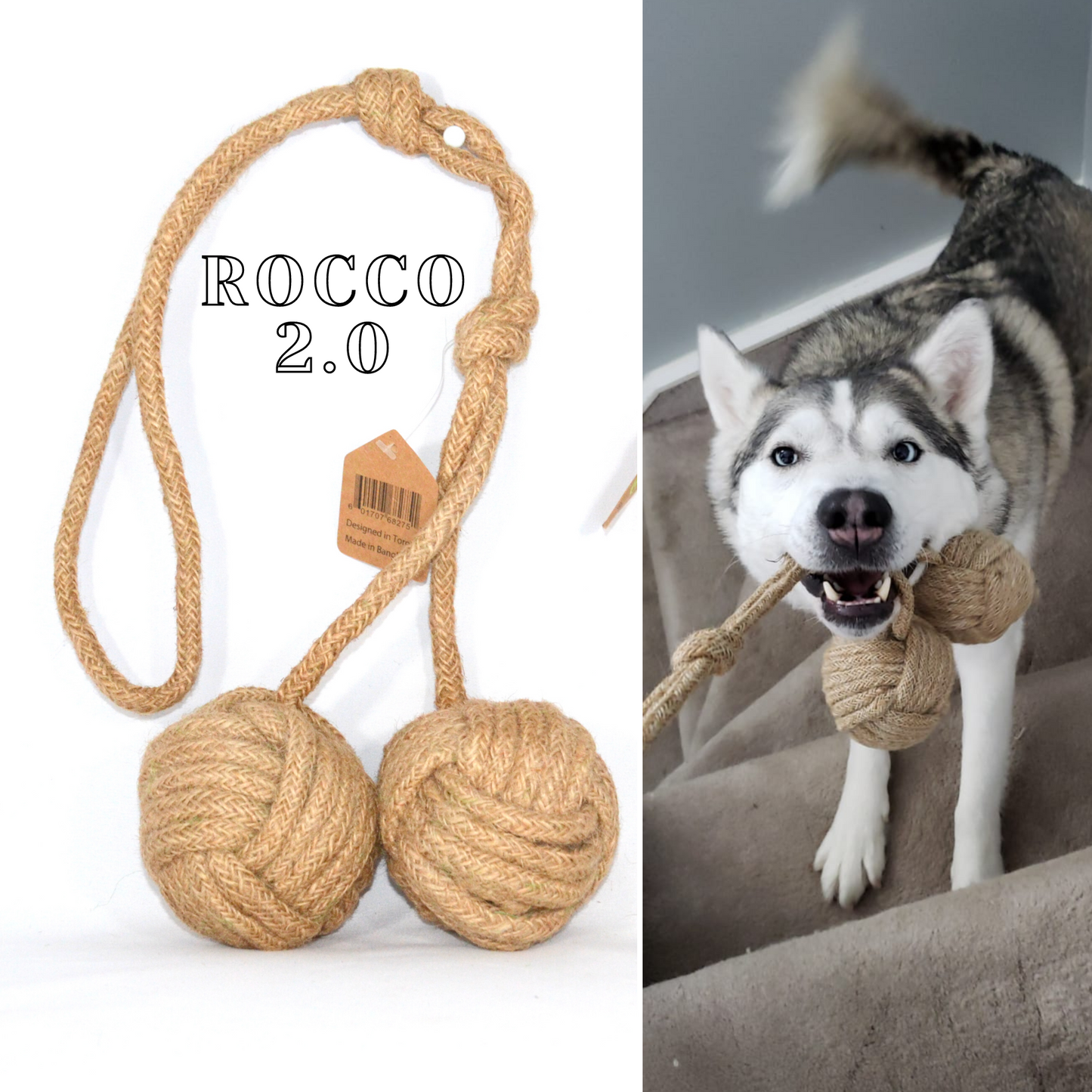 Organic Jute Rope Toys - 2 in a box