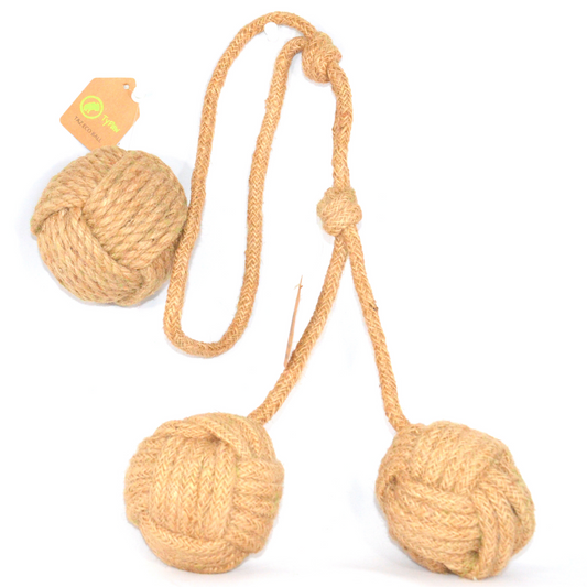 Organic Jute Rope Toys - 2 in a box