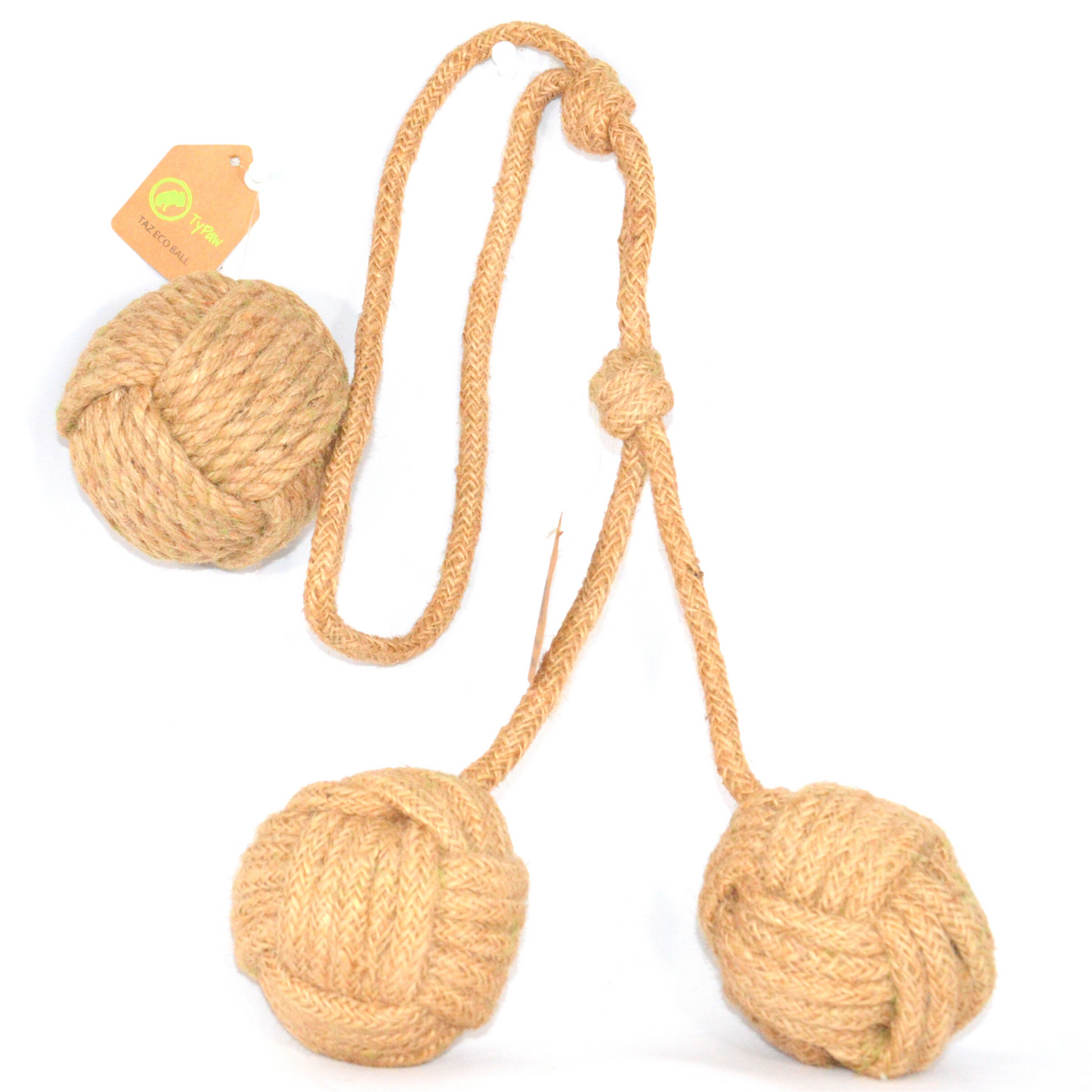 Organic Jute Rope Toys - 2 in a box